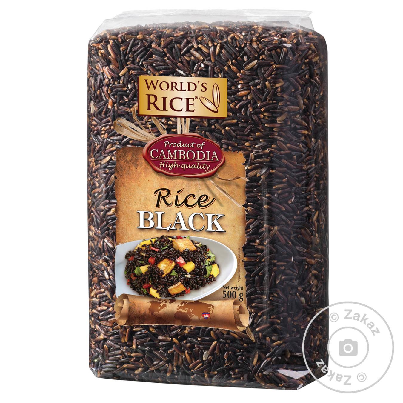 

Рис World`s Rice черный 500г