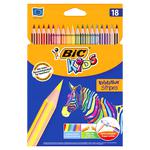 Олівці кольорові BIC Kids Evolution Stripes 18 кольорів