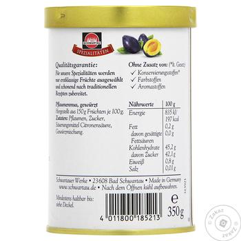 confiture schwartauer plum 350g - buy, prices for - photo 2