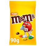 Драже M&M's з арахісом та молочним шоколадом 90г