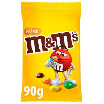 Драже M&M's з арахісом та молочним шоколадом 90г - купити, ціни на METRO - фото 1