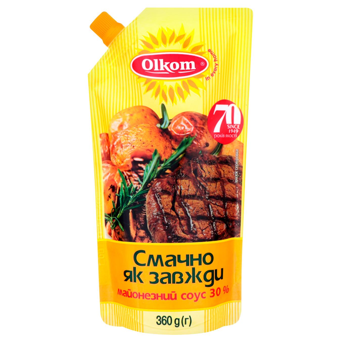 

Майонезный соус Олком Вкусно как всегда 30% 360г