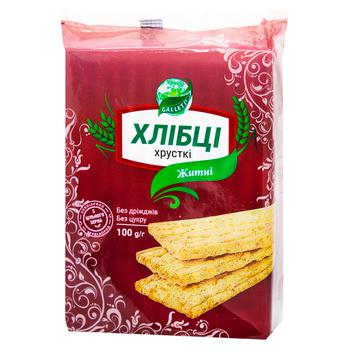 Galleti Crispy Rye Crispbread 100g - buy, prices for Auchan - photo 1