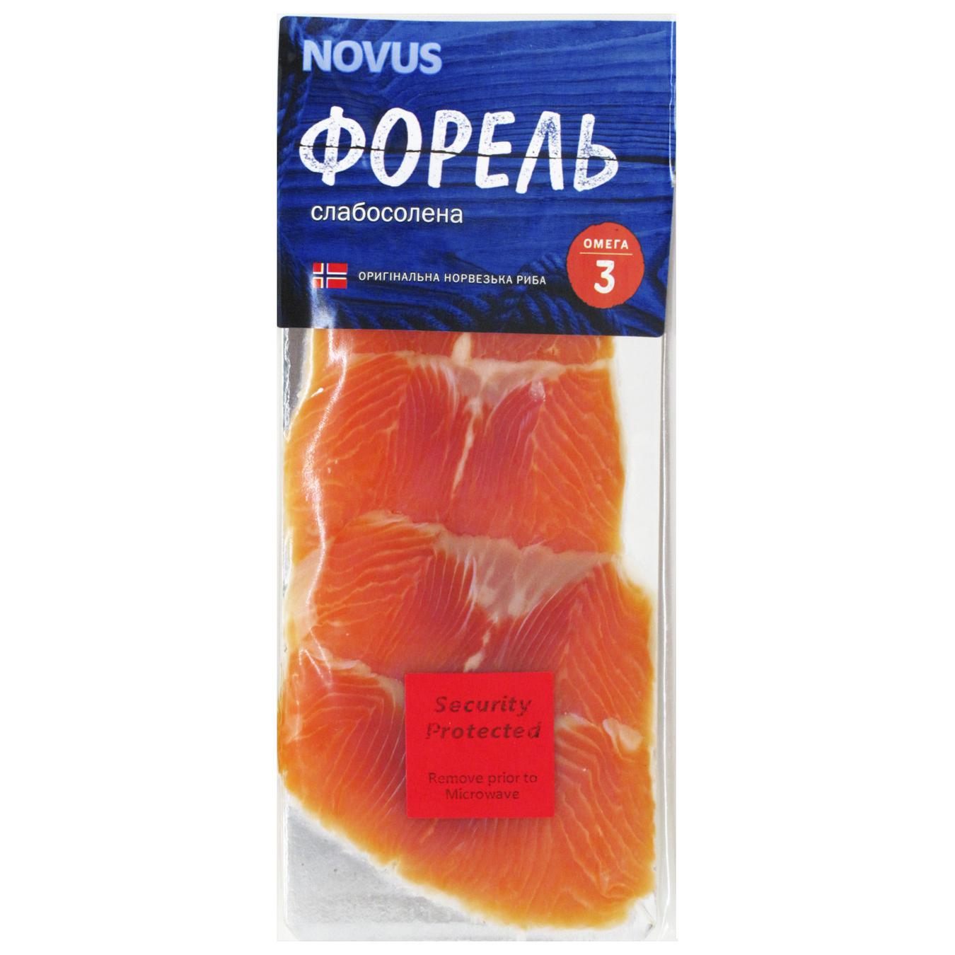 

Форель Novus слабосоленая нарезанная 90г