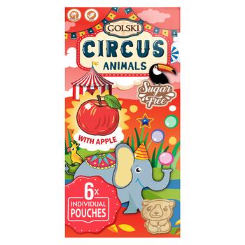 Golski Circus Animals Apple Flavored Cookies 6pcs*20g - buy, prices for - photo 2