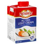 President Light UHT Cream 12% 200g