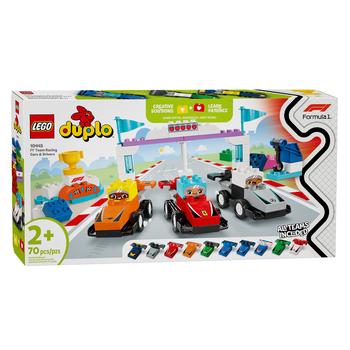 Конструктор Lego Duplo Гоночные автомобили и пилоты команды Формулы-1