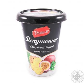 Dolce spokusa pineapple and passion fruit yogurt 2.5% 300g - buy, prices for MegaMarket - photo 2