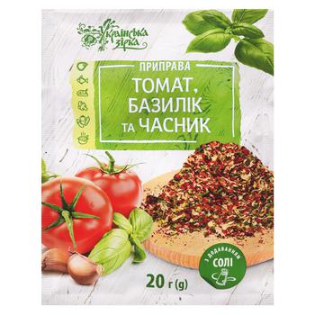 Ukrainska Zirka Tomato, Basil and Garlic Seasoning 20g - buy, prices for Tavria V - photo 1