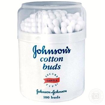 Палочки ватные Johnson's 100шт купить, цены на МегаМаркет - фото 1