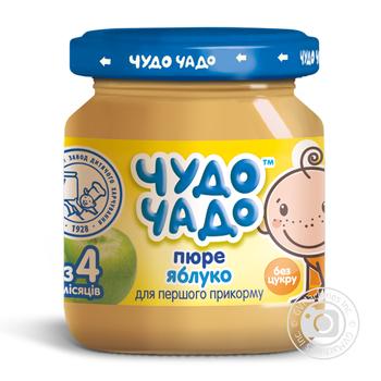 Chudo-chado for children from 3 months sugar free apple puree 90g - buy, prices for MegaMarket - photo 1