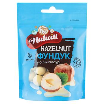 Nutwill Hazelnuts in White Glaze 100g - buy, prices for NOVUS - photo 1