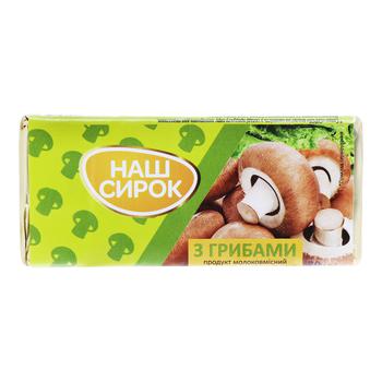 Yash Syrok Milk-Containing Processed Cheese Product  with Mushrooms 55% 70g - buy, prices for - photo 1