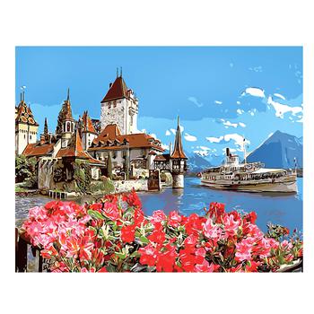 Strateg Picturesque Town Set for Painting on Numbers 40х50cm - buy, prices for COSMOS - photo 1