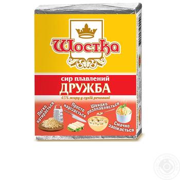 Shostka Druzhba Processed cheese 45% 90g - buy, prices for MegaMarket - photo 1