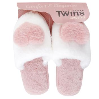 Twins Heart Children's Home Slippers Pink s.30/31