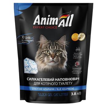 AnimAll Blue Aquamarine Silica Gel Cat Litter 3.8l