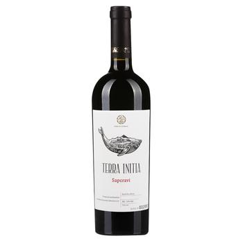 Вино Terra Initia Saperavi красное сухое 13% 0,75л - купить, цены на NOVUS - фото 1