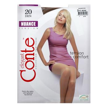 Колготы женские Conte Nuance 20ден р. 2 Bronz - купить, цены на МегаМаркет - фото 3