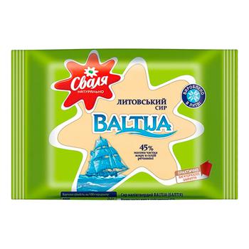 Сир Сваля Балтія 45% 240г - купити, ціни на Чудо Маркет - фото 1