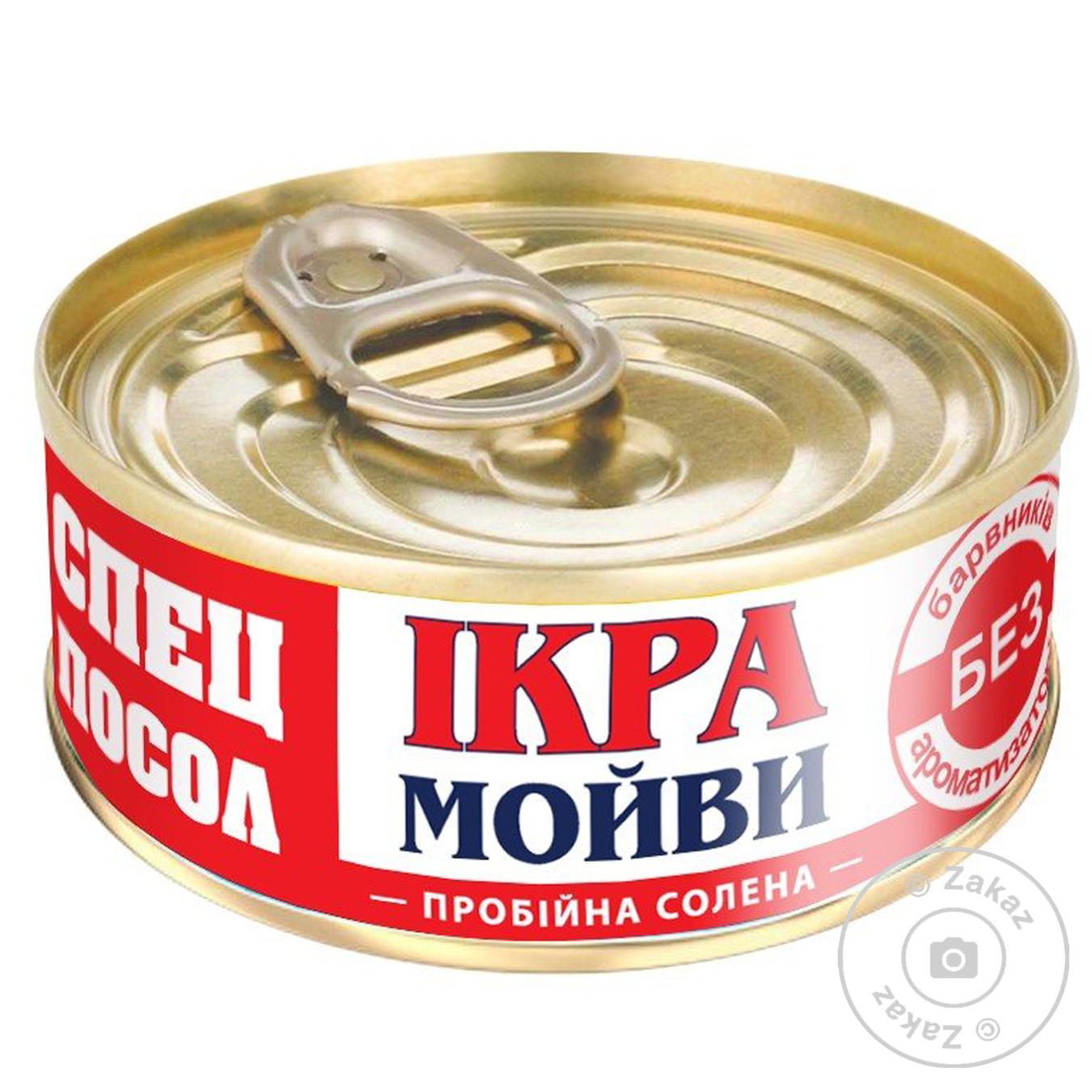 

Икра Спецпосол мойвы пробойная соленая 90г