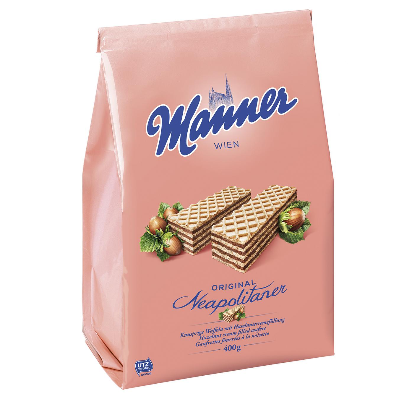 

Вафли Manner Неаполитанские с орехом 75г