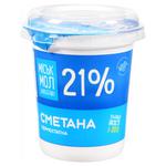 Сметана Міськмолзавод №1 21% 300г