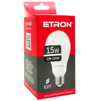 Лампа Etron светодиодная A65 15W E27 4200K - купить, цены на - фото 4