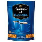 Кофе Ambassador Blue Label натуральный растворимый сублимированный 75г