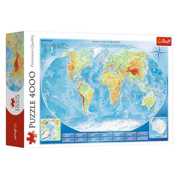 Trefl Large Physical World Map Puzzle 4000pcs