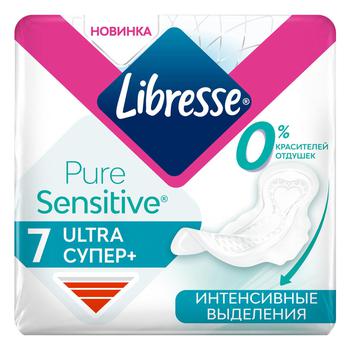 Libresse Pure Sensitive Ultra Super+ Pads 7pcs - buy, prices for ULTRAMARKET - photo 1