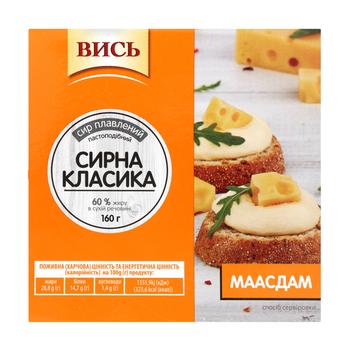 Сыр плавленый Высь Маасдам 60% 160г