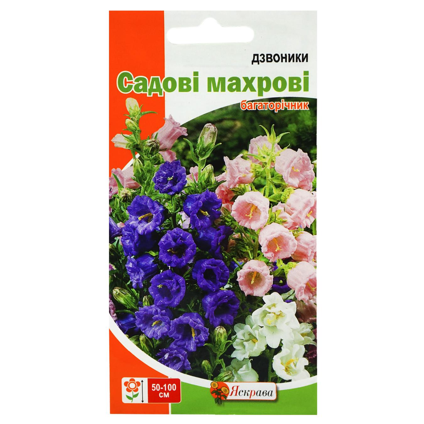 

Семена Яскрава Колокольчики Садовые махровые 0,2г