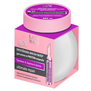 Маска-филлер для волос Lady Wow Protein Ampoule 480мл - купить, цены на ULTRAMARKET - фото 1