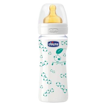 Chicco Well Being 20720.30 Bottle with Latex Nipple 240ml - buy, prices for - photo 1