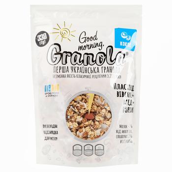 Гранола Good Morning, Granola з кокосом 330г - купити, ціни на ULTRAMARKET - фото 1