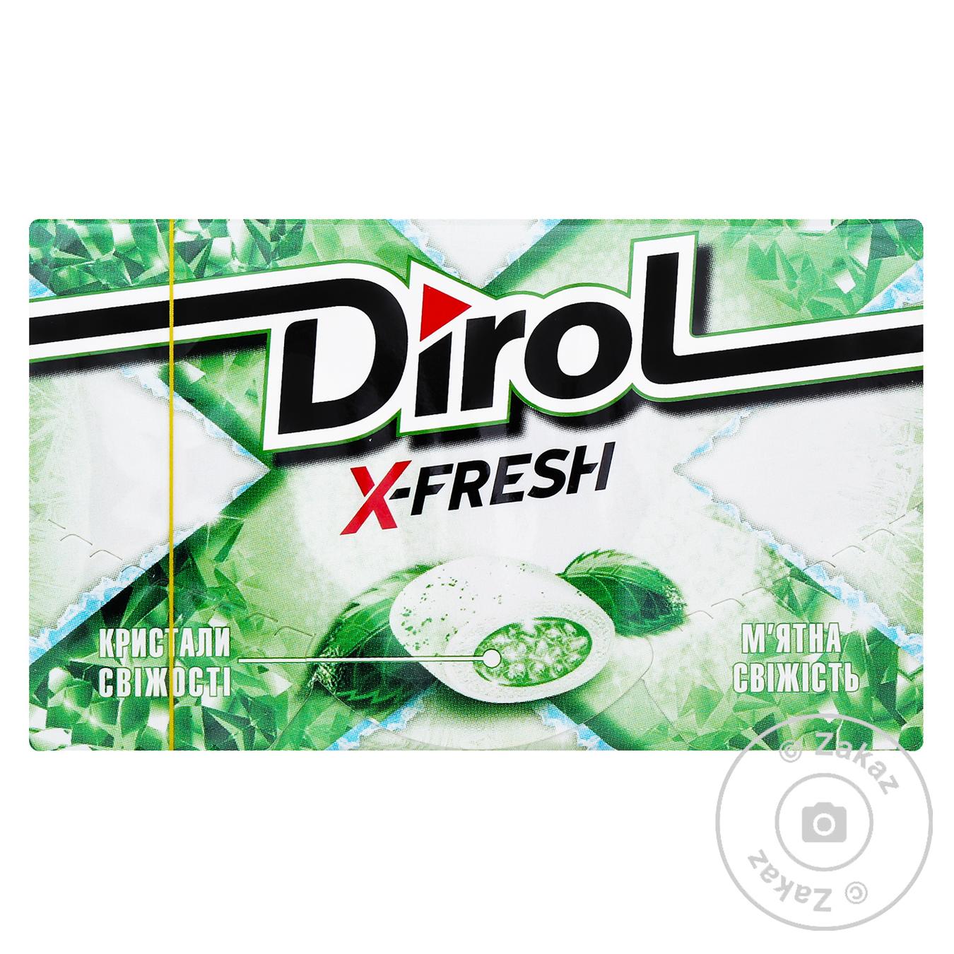 

Резинка жевательная Dirol X-Fresh мятная свежесть 18г