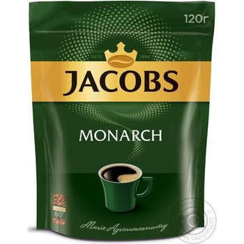Кофе Jacobs Monarch растворимый 120г купить, цены на МегаМаркет - фото 1