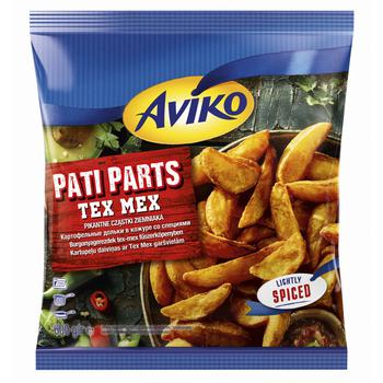 Картопляні скибки Aviko Pati Parts зі спеціями 600г - купити, ціни на КОСМОС - фото 1