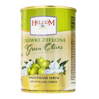 Helcom Green Olives Stuffed with Cheese 0.3l - buy, prices for COSMOS - photo 1