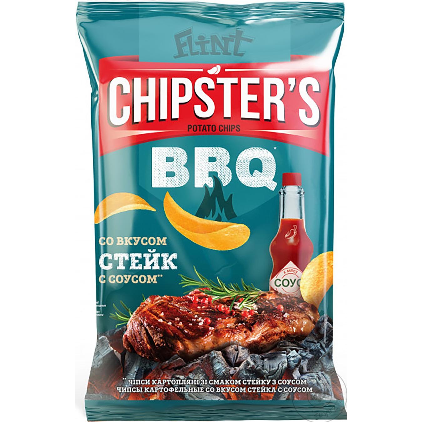 

Чипсы Flint Chipster's стейк с соусом 70г