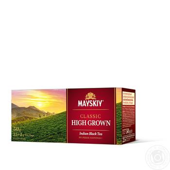 Mayskiy High Crown black tea 25*2g - buy, prices for MegaMarket - photo 2