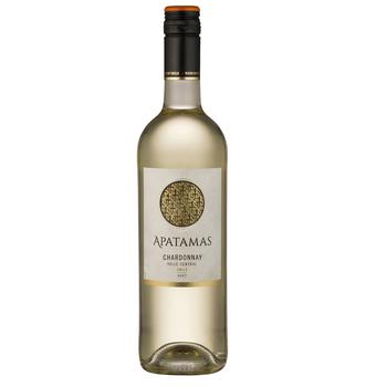 Вино Apatamas Chardonnay сухое белое 0,75л - купить, цены на КОСМОС - фото 1