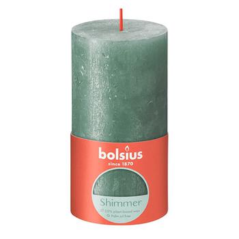 Bolsius Shining Turquoise Candle-Column 130/68 - buy, prices for COSMOS - photo 1