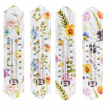 Flower Design Metal Thermometer 295x65mm - buy, prices for Tavria V - photo 1