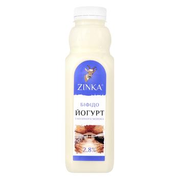 Бифидойогурт Zinka из козьего молока 2,8% 510г - купить, цены на МегаМаркет - фото 1