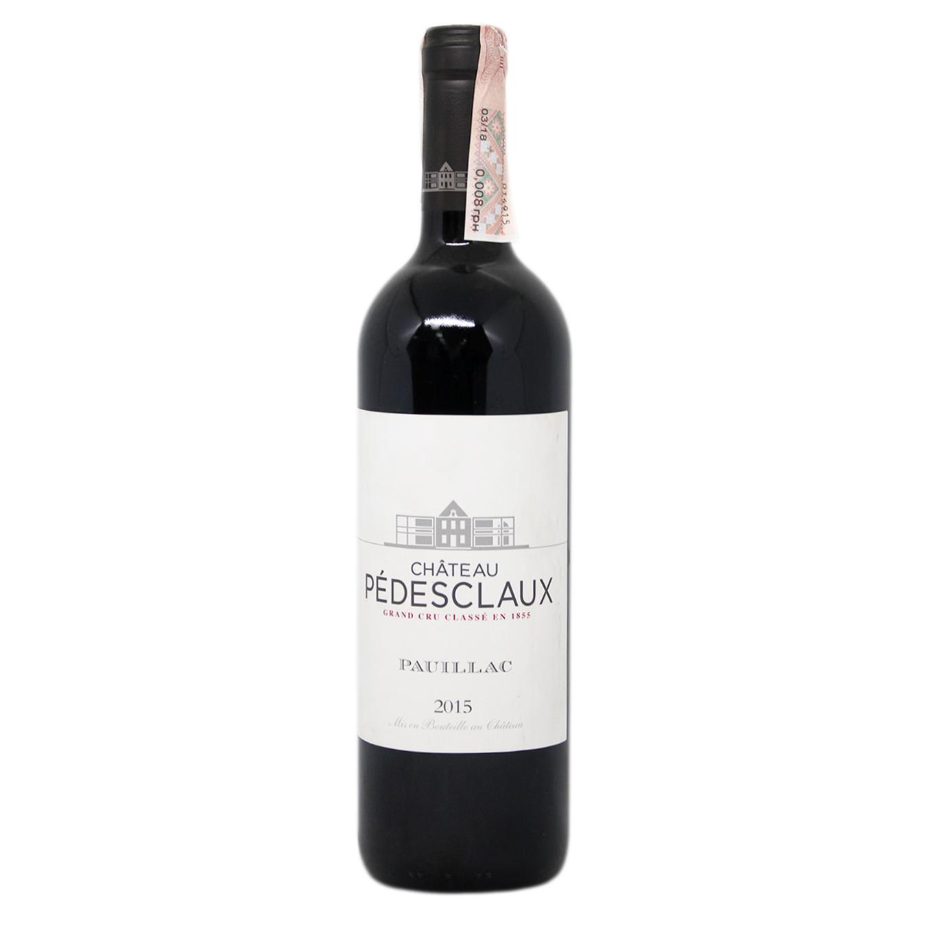 

Вино Chateau Pedesclaux красное сухое 13,5% 0,75л