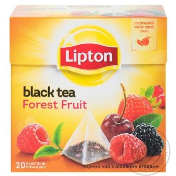 Lipton forest fruit black tea 20pcs*2g - buy, prices for MegaMarket - photo 2