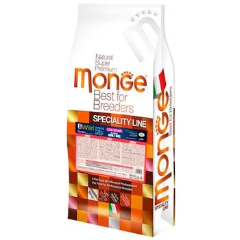 Корм сухий Monge Bwild Low Grain з олениною для собак всіх порід 15кг