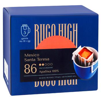 Buco High Mexico Santa Teresa Drip Coffee 10g*5pcs - buy, prices for NOVUS - photo 1